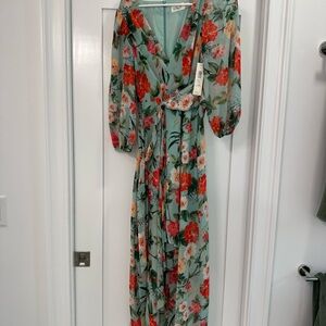 Floral wrap Maxi Dress
